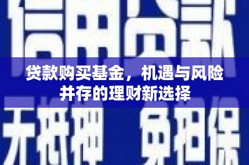 武威贷款购买基金，机遇与风险并存的理财新选择