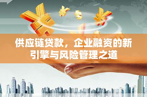 武威供应链贷款，企业融资的新引擎与风险管理之道