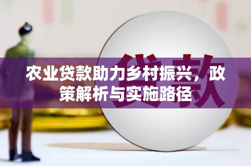 武威农业贷款助力乡村振兴，政策解析与实施路径