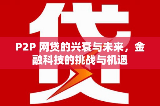 武威P2P 网贷的兴衰与未来，金融科技的挑战与机遇