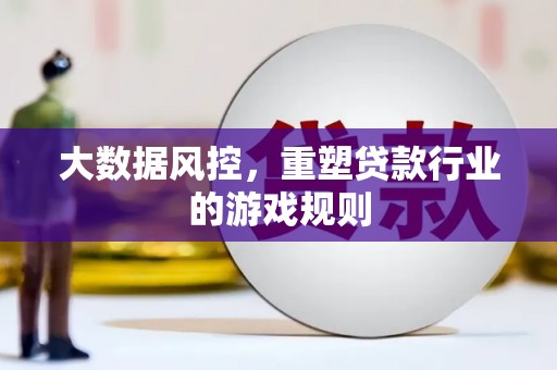 武威大数据风控，重塑贷款行业的游戏规则