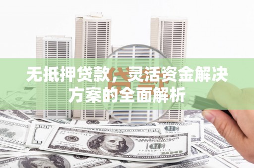 武威无抵押贷款，灵活资金解决方案的全面解析