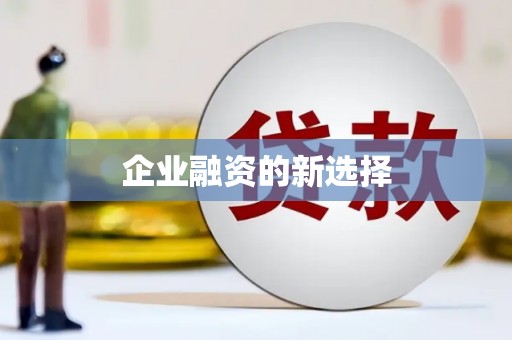 武威企业融资的新选择