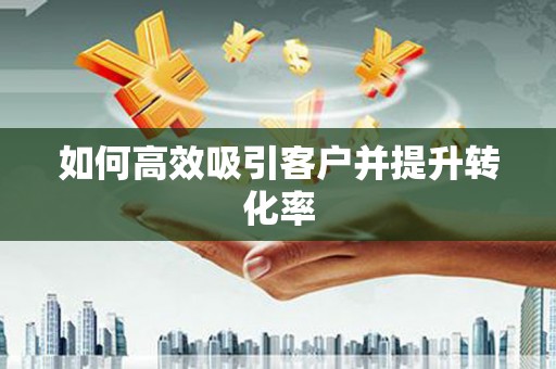 武威如何高效吸引客户并提升转化率