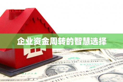 武威企业资金周转的智慧选择