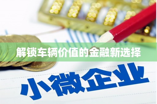 武威解锁车辆价值的金融新选择
