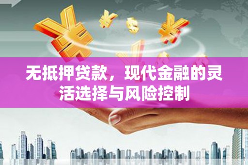 武威无抵押贷款，现代金融的灵活选择与风险控制