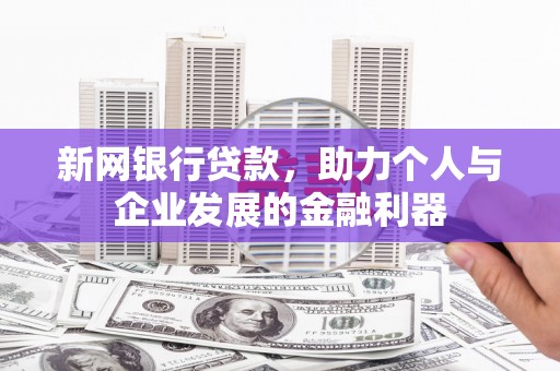 武威新网银行贷款，助力个人与企业发展的金融利器