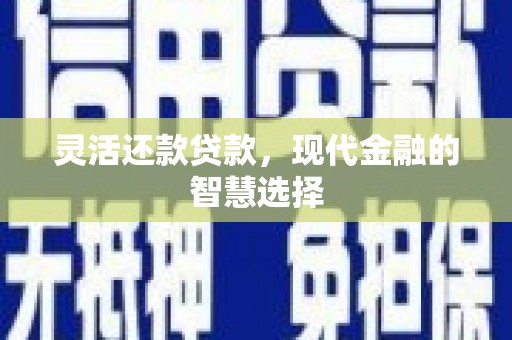 武威灵活还款贷款，现代金融的智慧选择