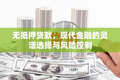 武威无抵押贷款，现代金融的灵活选择与风险控制