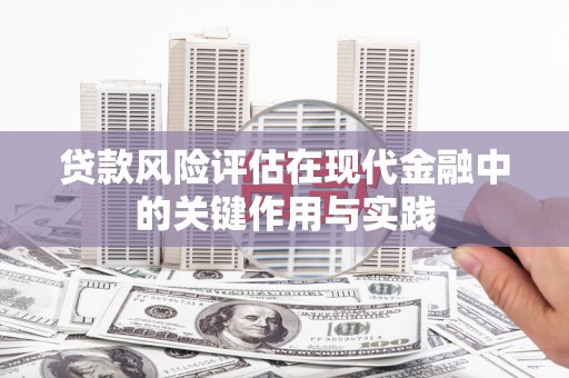 武威贷款风险评估在现代金融中的关键作用与实践