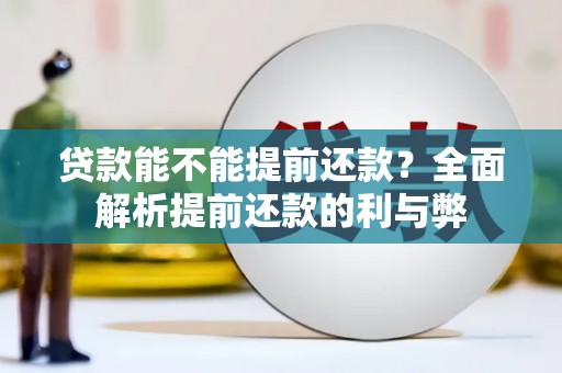 武威贷款能不能提前还款？全面解析提前还款的利与弊