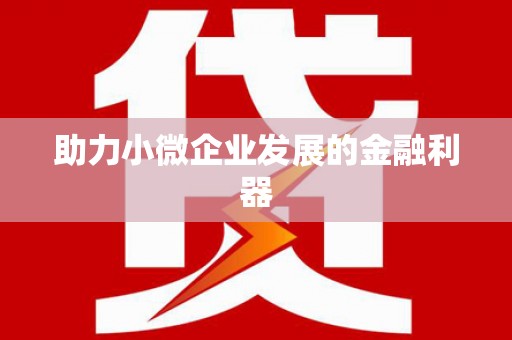 武威助力小微企业发展的金融利器
