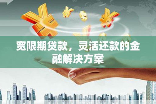 武威宽限期贷款，灵活还款的金融解决方案