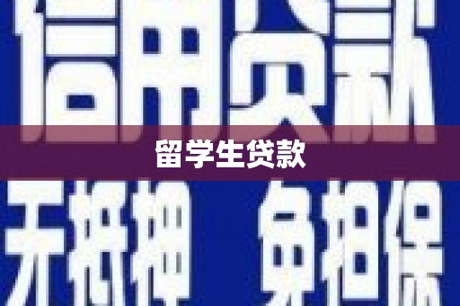 武威留学生贷款