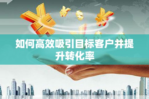 武威如何高效吸引目标客户并提升转化率
