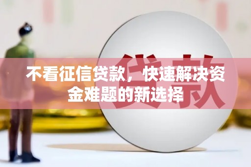 武威不看征信贷款，快速解决资金难题的新选择