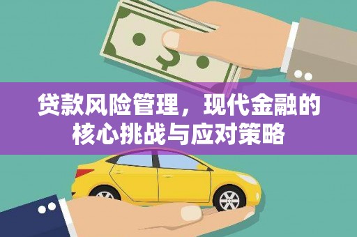 武威贷款风险管理，现代金融的核心挑战与应对策略