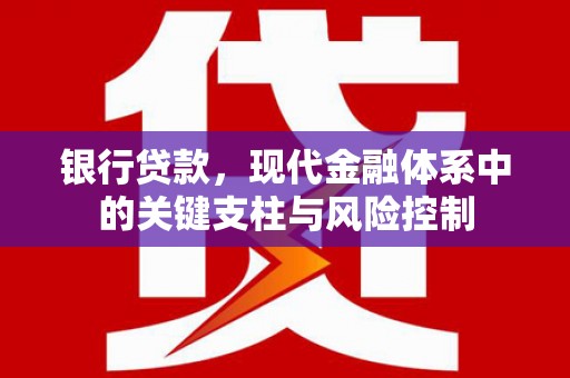 武威银行贷款，现代金融体系中的关键支柱与风险控制