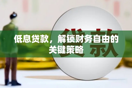 武威低息贷款，解锁财务自由的关键策略