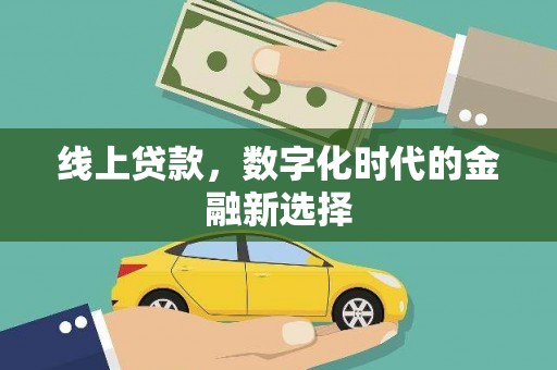 武威线上贷款，数字化时代的金融新选择