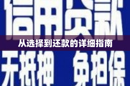 武威从选择到还款的详细指南