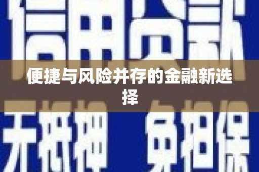 武威便捷与风险并存的金融新选择