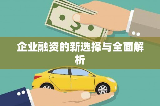 武威企业融资的新选择与全面解析