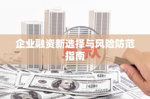 武威企业融资新选择与风险防范指南