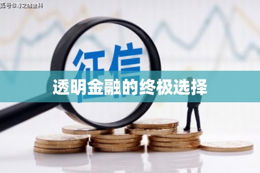 武威透明金融的终极选择